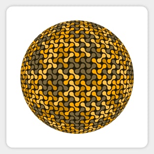 Metaballs Pattern Sphere (Gold) Magnet